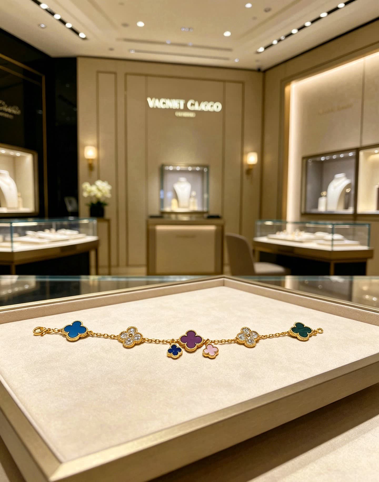 Van Cleef & Arpels Alhambra Multicolor Enamel Bracelet